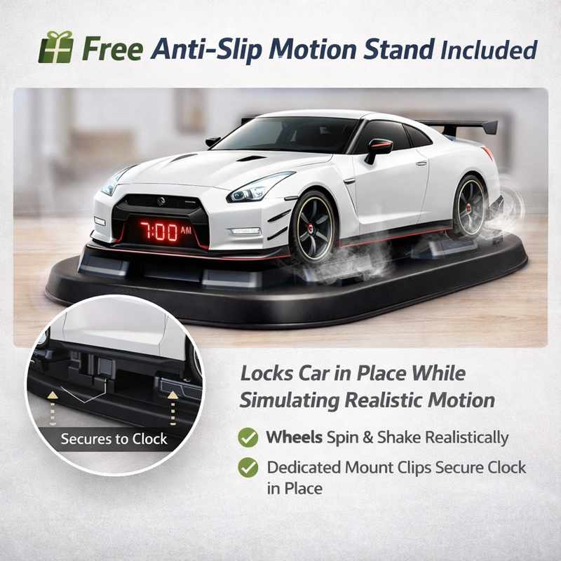 Hypercar Alarm Clock - Realistic Engine and Light Effects